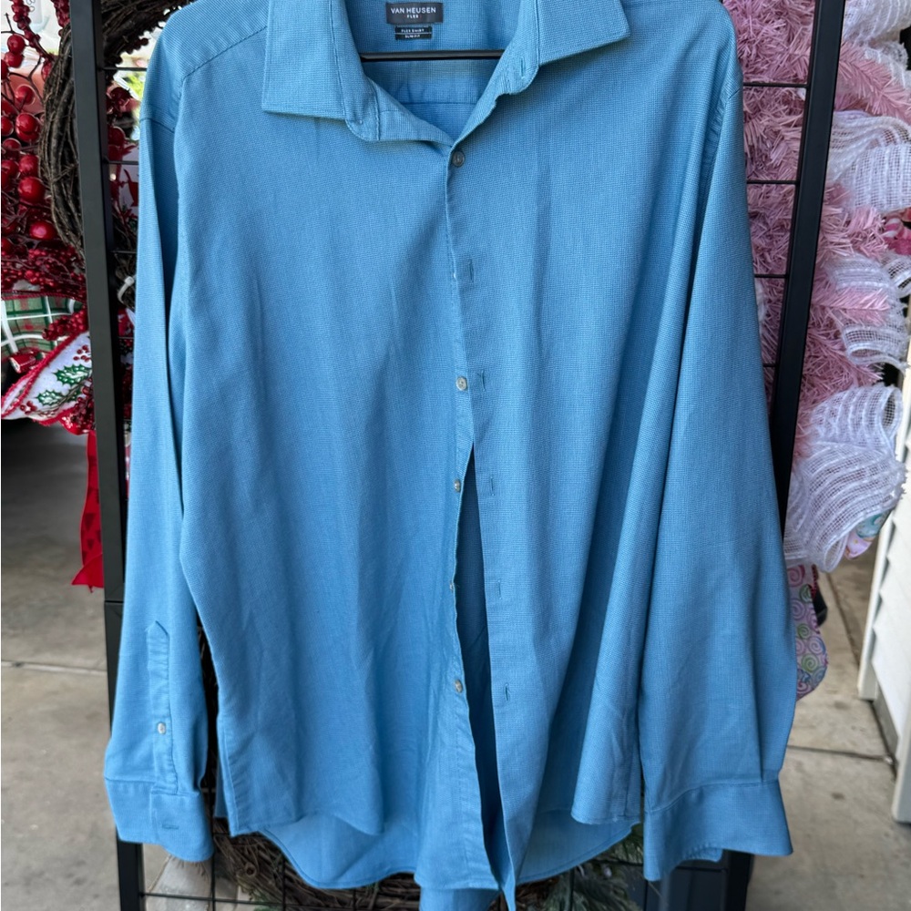 Van Heusen Teal Flex Shirt